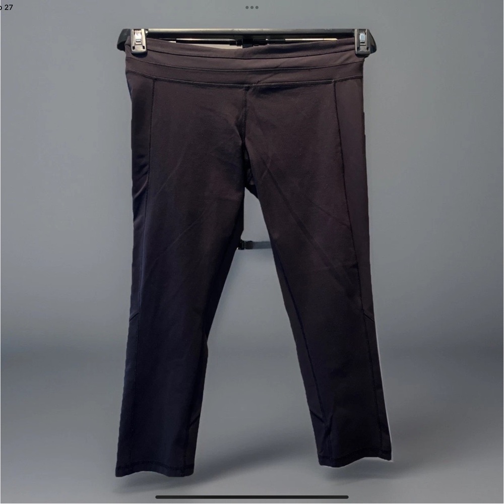 Lululemon Athletica black cropped Leggings, sz 10